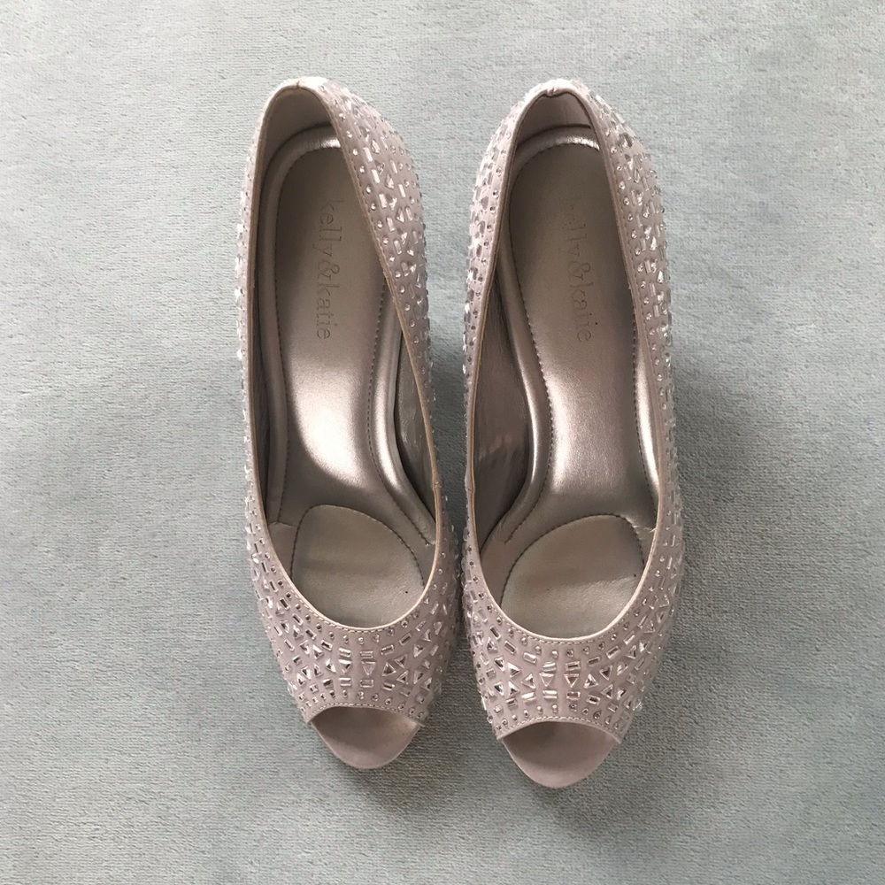 Silver Rhinestone Pumps - Picture 2 of 5